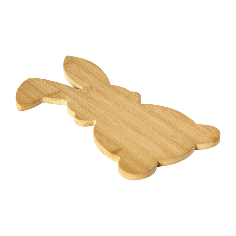 Borrelplank konijn - bruin - 18.5x33 cm