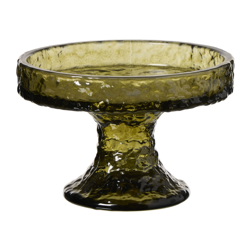Plateau glas - multikleur - ø9.7x6.5 cm
