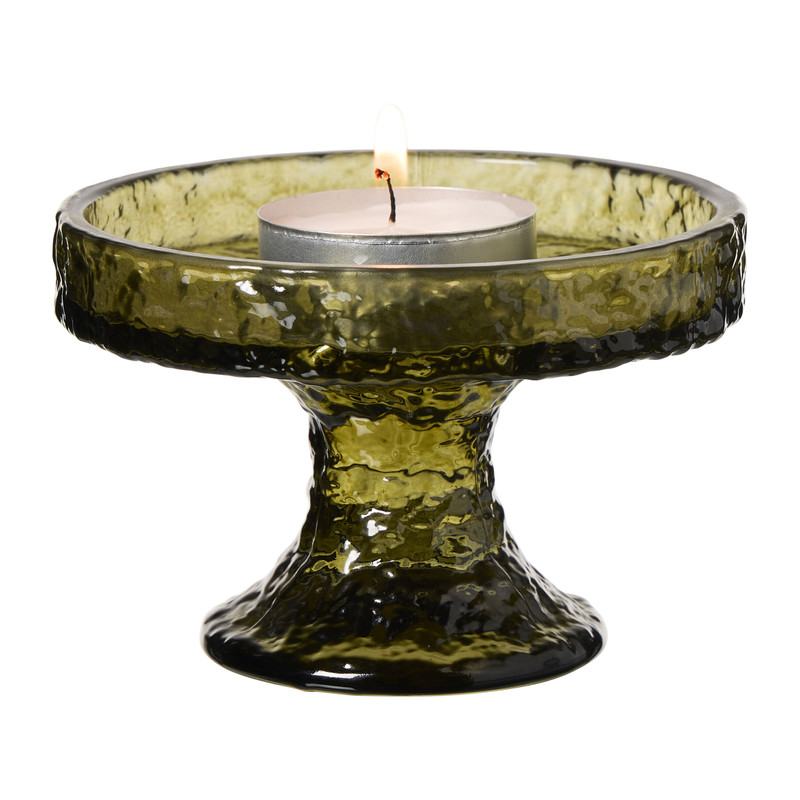 Plateau glas - multikleur - ø9.7x6.5 cm
