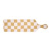 Serveerplank geblokt - bruin - 43x12 cm