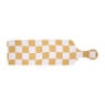 Serveerplank geblokt - bruin - 43x12 cm