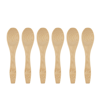 Lepels bamboe - 9 cm - set van 6