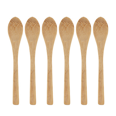 Lepels bamboe - 13.5 cm - set van 6