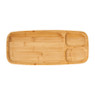 Tray bamboe - 3 vakken - 38x16 cm