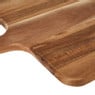 Borrelplank acacia met handvat - 34x29 cm