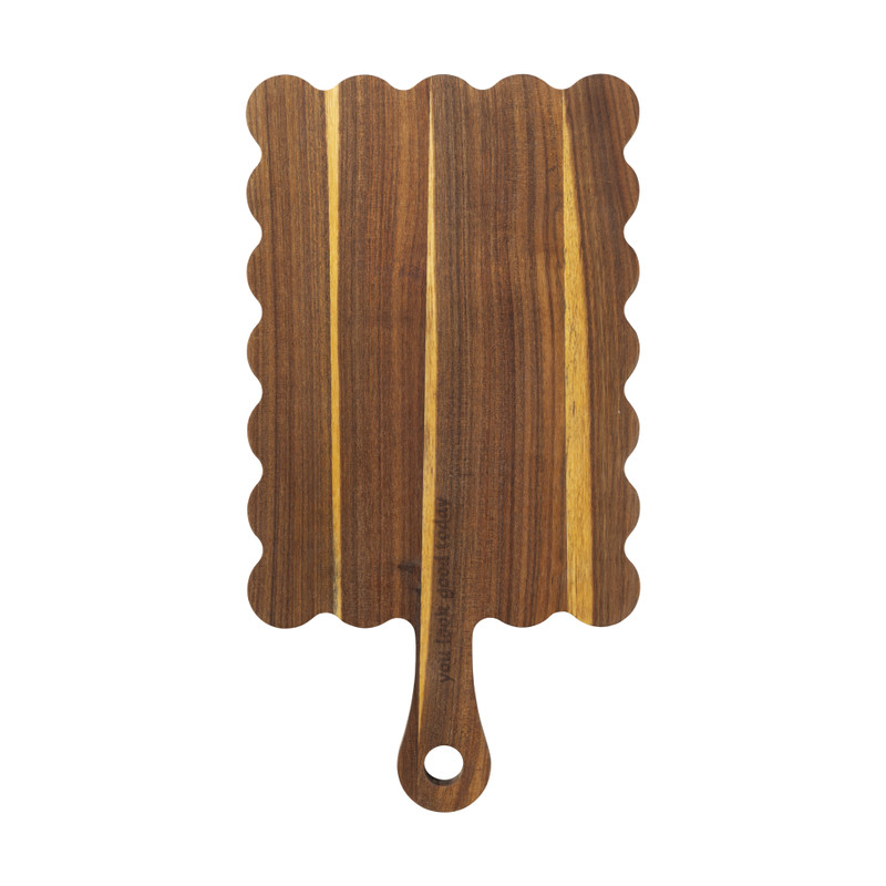 Borrelplank golf - bruin - 42x22.5 cm - Happy at Home by Sanny