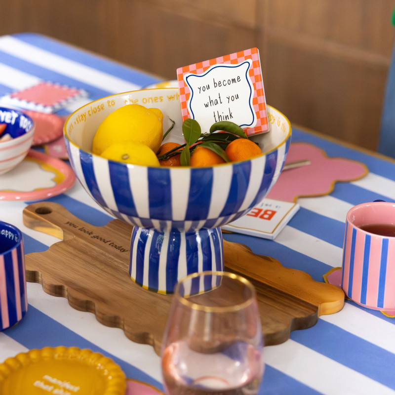 Borrelplank golf - bruin - 42x22.5 cm - Happy at Home by Sanny