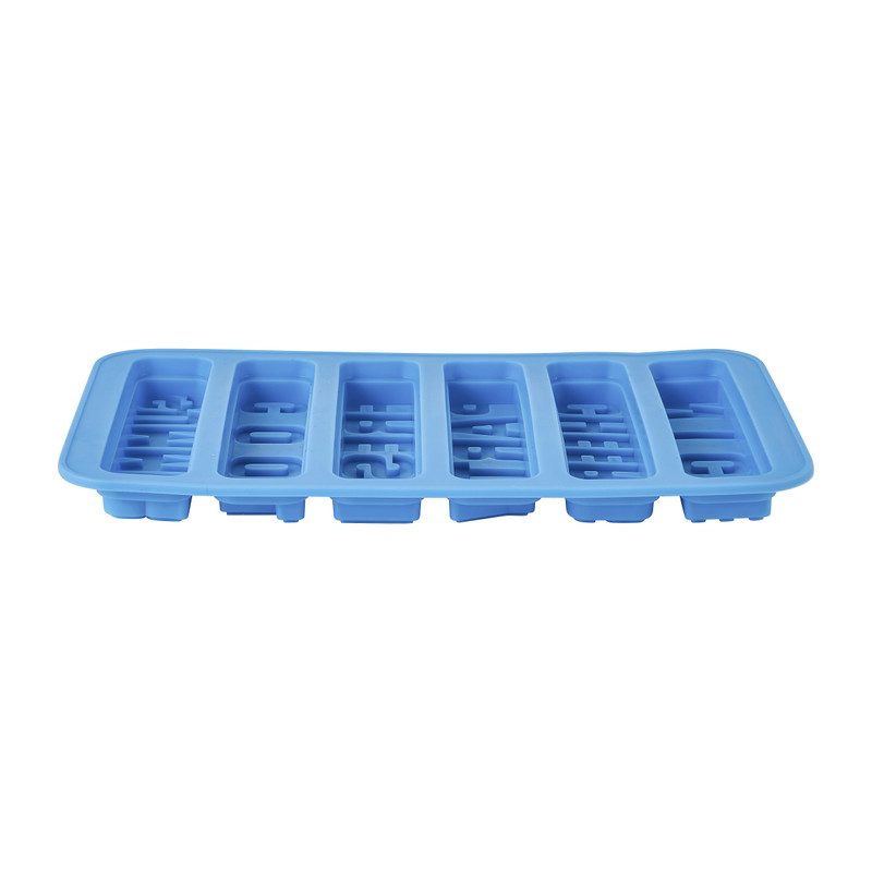 Ijsblokjesvorm tekst - diverse kleuren 