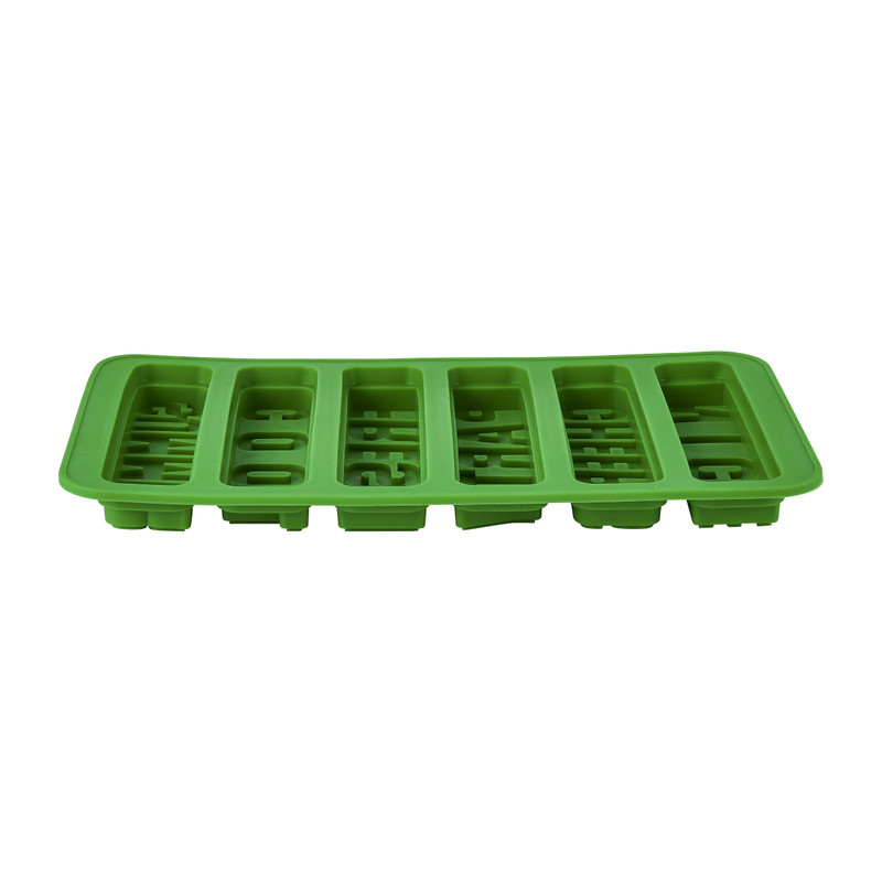 Ijsblokjesvorm tekst - diverse kleuren 