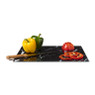 Snijplank marmeren look - zwart - 30x42x0.04 cm