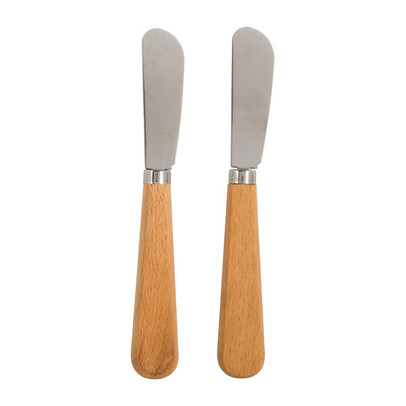 Botermesje hout - set van 2