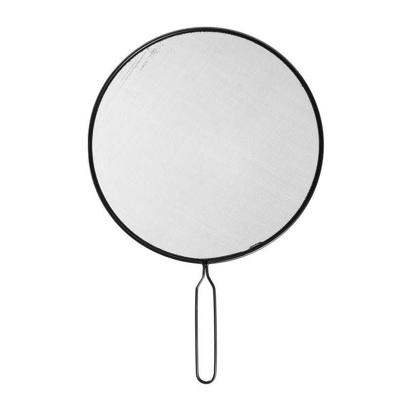 Anti-spatdeksel - zwart - 29 cm