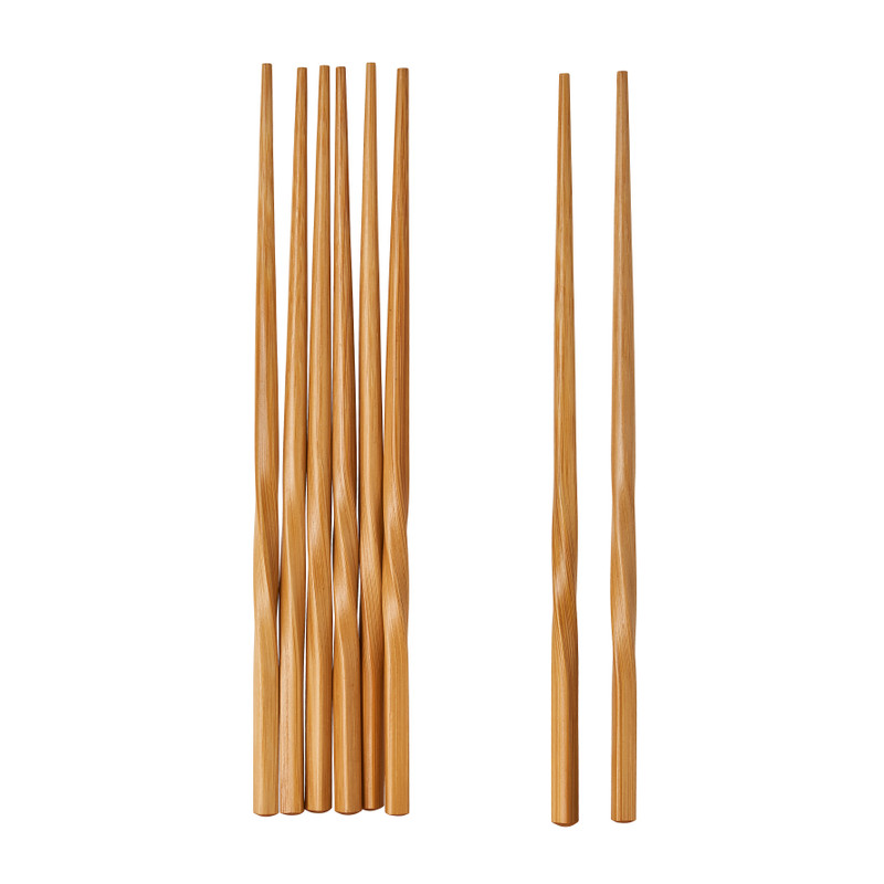Eetstokjes twist - bamboe - set van 4 paar