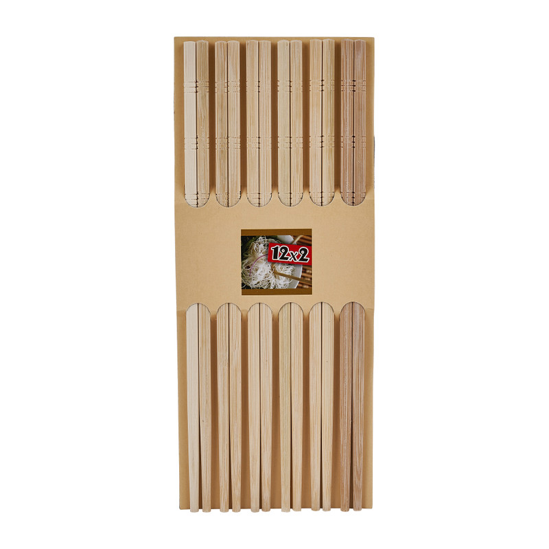 Eetstokjes bamboe - diverse kleuren