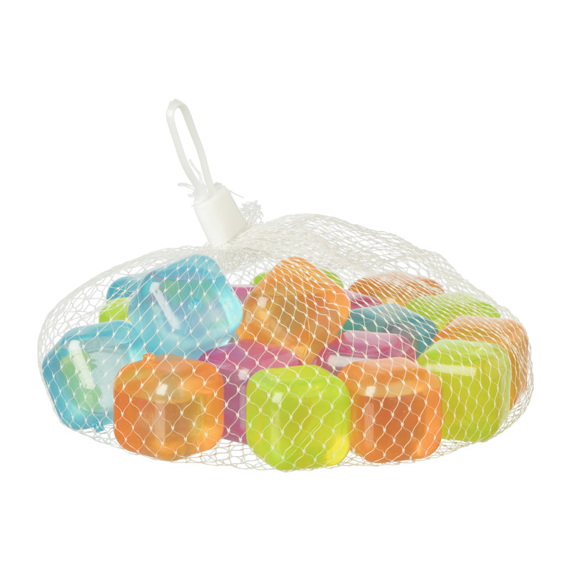 Herbruikbare ijsblokjes - multikleur - set van 20