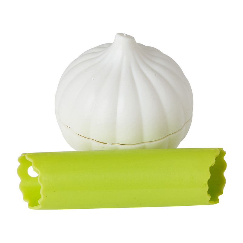 Knoflookpers en -rol set 