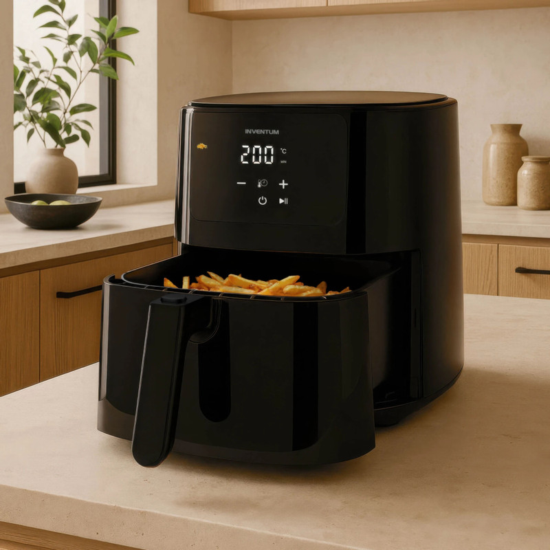 Inventum airfryer 5 liter - zwart - 1500 watt 
