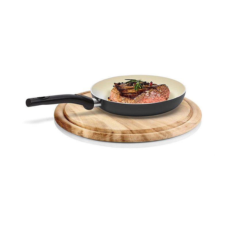 Koekenpan - 24 cm - zwart