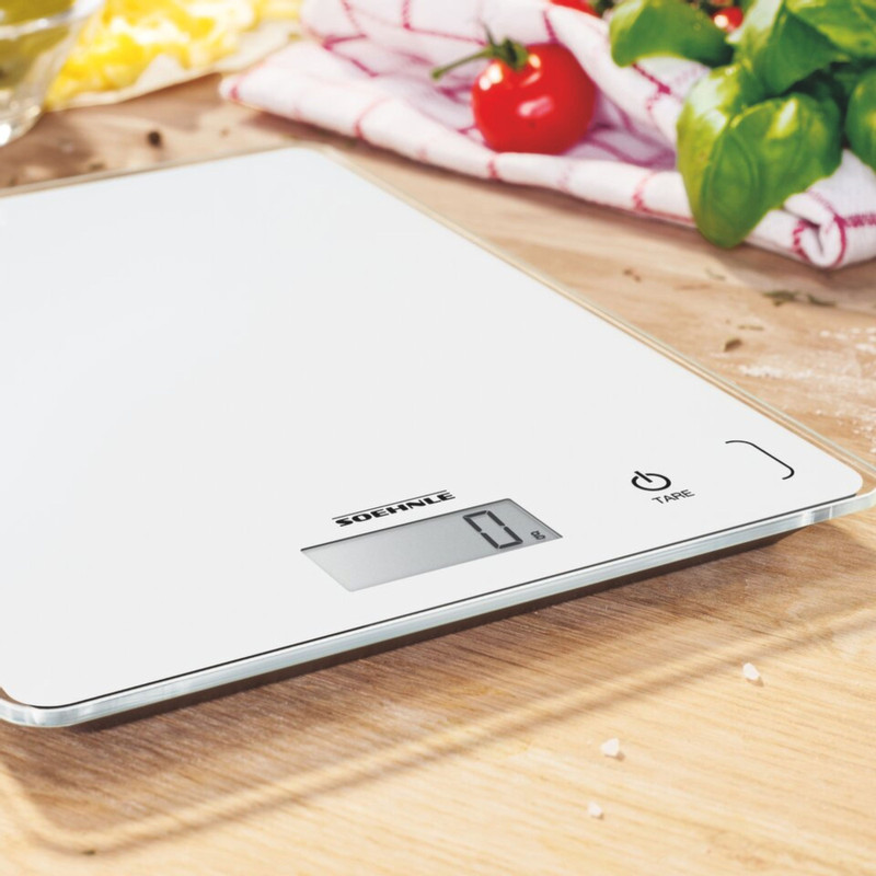 Keukenweegschaal Soehnle - wit - 23.4x19.2x2.5 cm