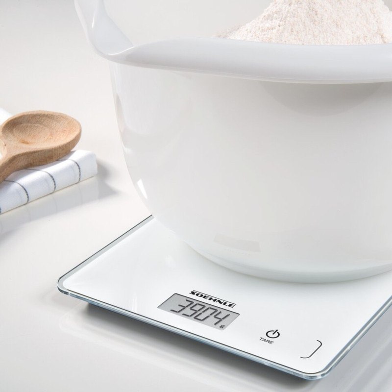 Keukenweegschaal Soehnle - wit - 23.4x19.2x2.5 cm