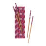 Eetstokjes set met kathouder - set van 4