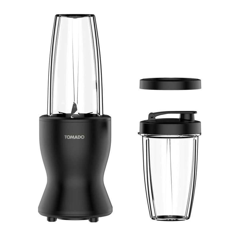 Blender met to-go beker - zwart - 22x24.4x22.4 cm