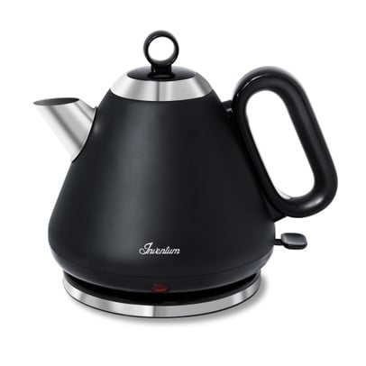 Retro waterkoker 1,7l - zwart - 27x27x24.8 cm