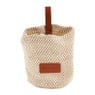 Opbergmand met lus - lichtbeige - ø10x11 cm 