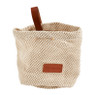 Opbergmand met lus - lichtbeige - ø13x13 cm 