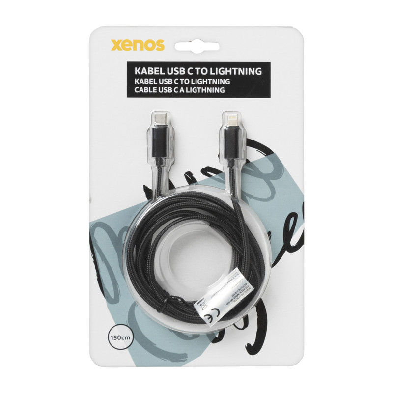 USB-C laadkabel 1,5 m - zwart - Iphone