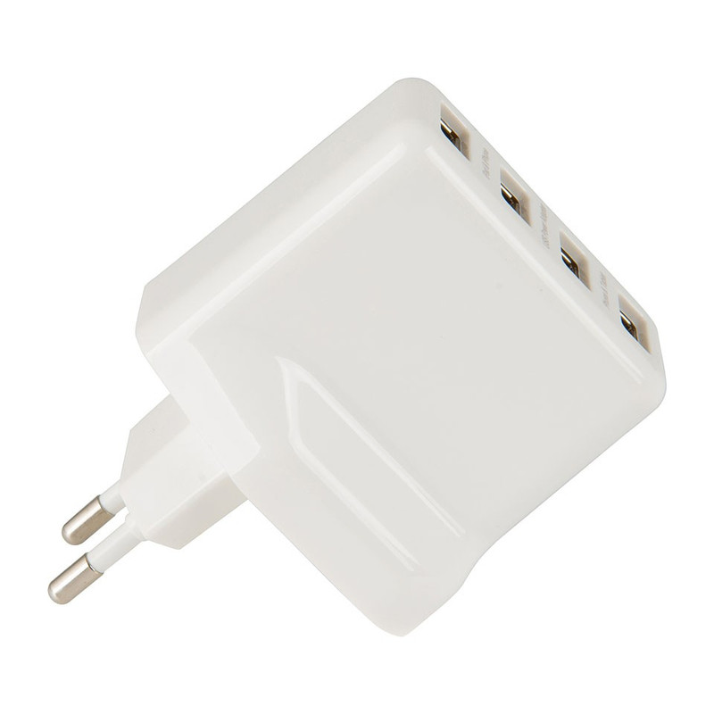 USB lichtnetadapter - 4 usb poorten