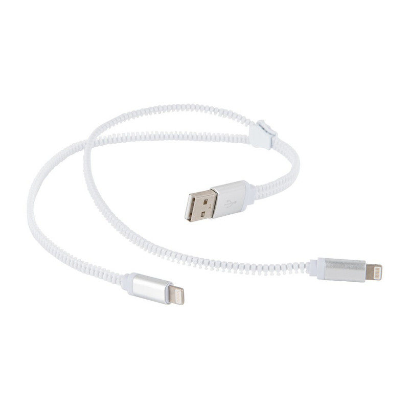 Lightning USB kabel - dubbele rits -  40 cm