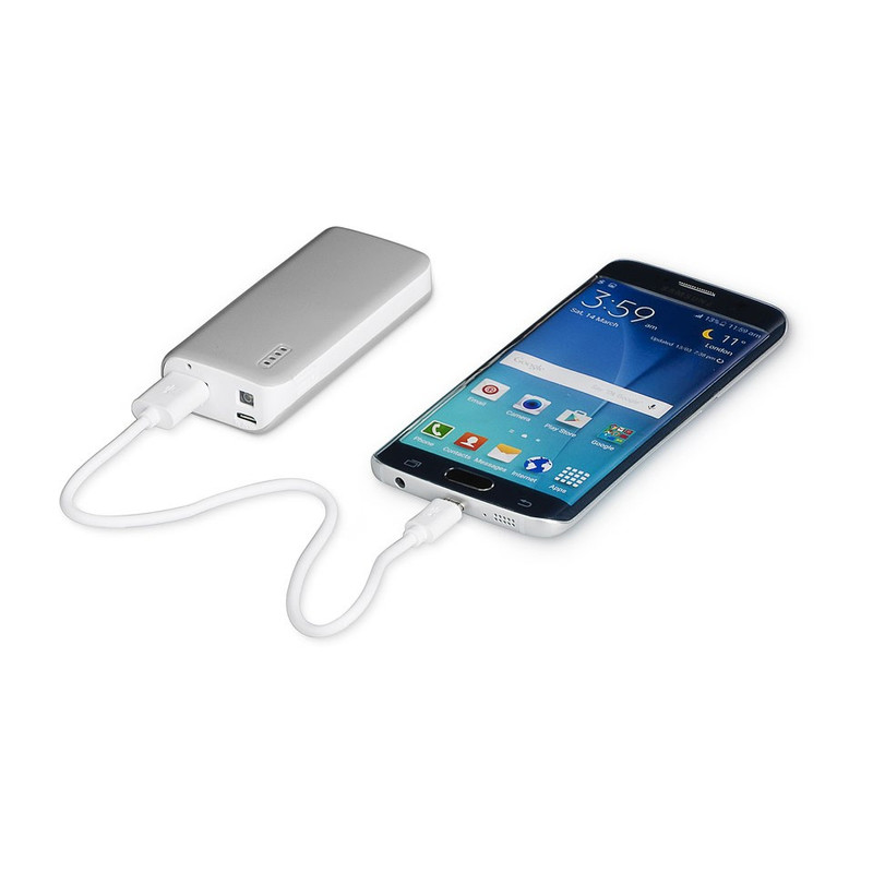 Mobiele oplader - 4400 mAh - grijs