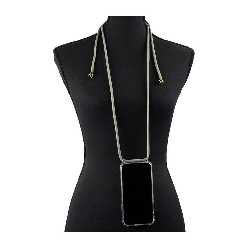 Telefoonhoesje met koord - iPhone 11- groen