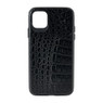 Iphone 11 hoesje croco - zwart