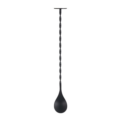 Cocktail lepel - zwart - 3,2x27,5 cm
