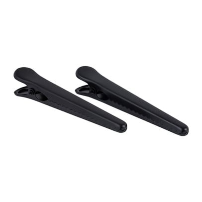 Vershoudclips zwart - 12 cm - set van 2