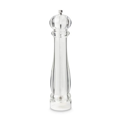 Peper en zoutmolen - transparant - 31 cm 
