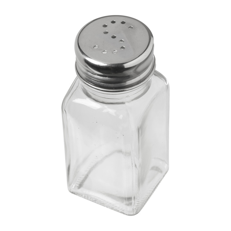 Zout vaatje - transparant - ø4x9 cm