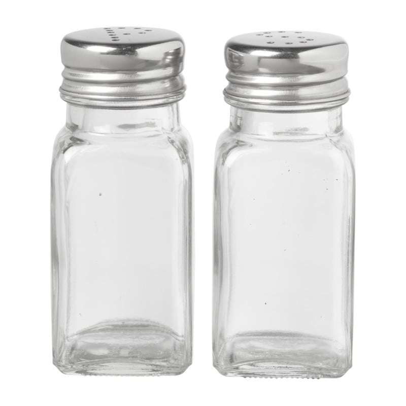 Zout vaatje - transparant - ø4x9 cm