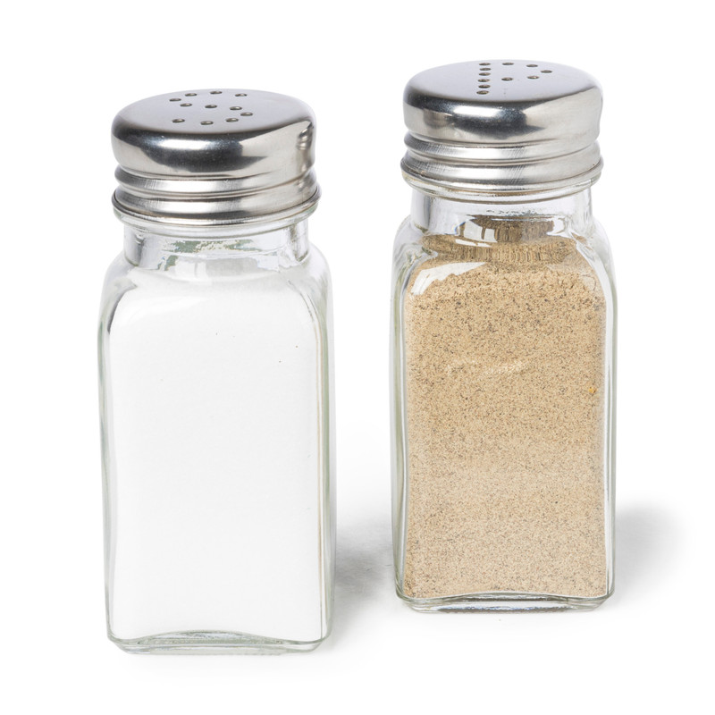 Peper vaatje - transparant - ø4x9 cm