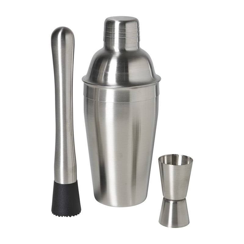 Cocktailshaker - zilverkleurig - 500 ml