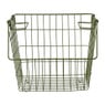 Metalen stapelmand - groen - 26x31.5x31 cm