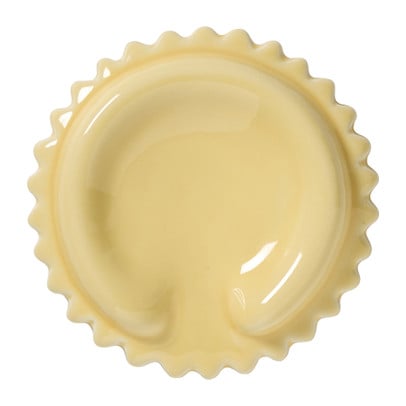 Lepellegger ravioli - geel - ø10x2 cm