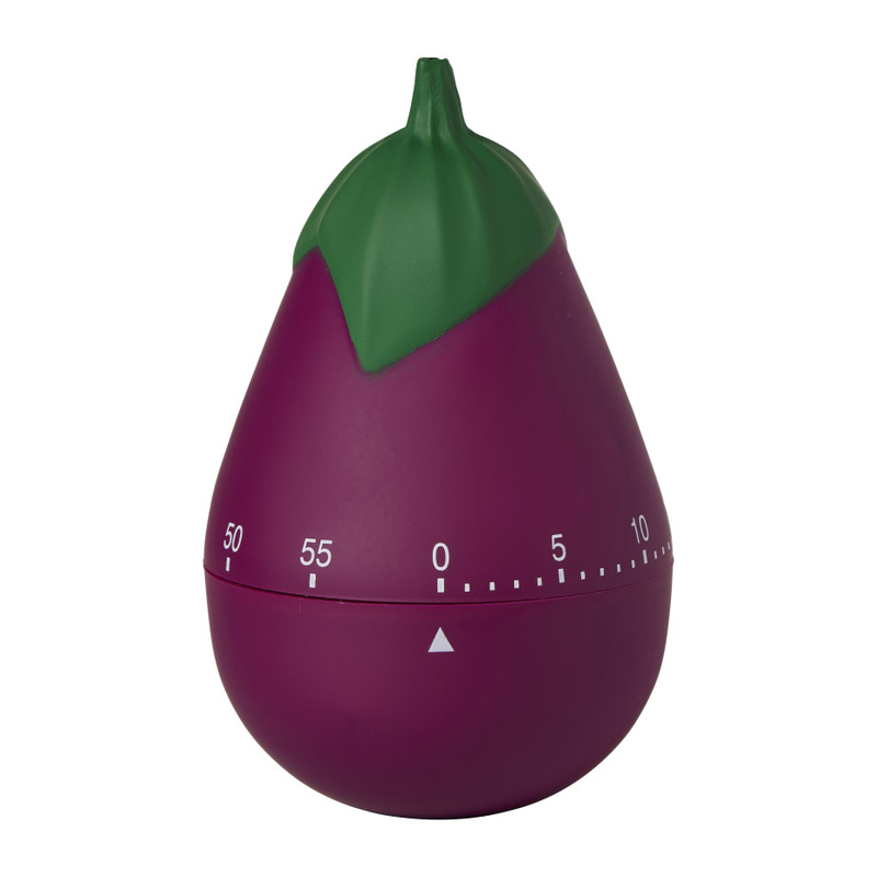 Kookwekker aubergine - paars - ø6.8x11 cm 
