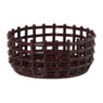 Mand keramiek - bordeaux rood - ø26x11.5 cm