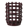Keukengerei pot keramiek - bordeaux rood - ø13.8x16 cm