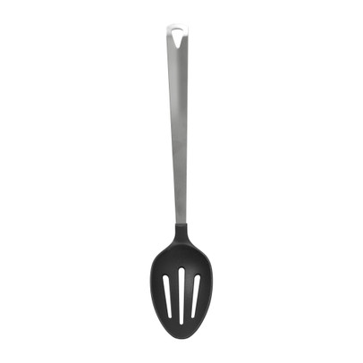 Opscheplepel met sleuf London - zilverkleurig - 32.5 cm