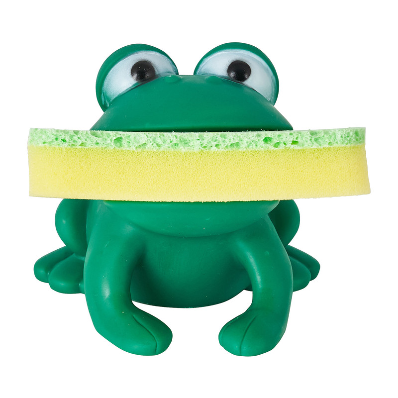 Sponshouder kikker