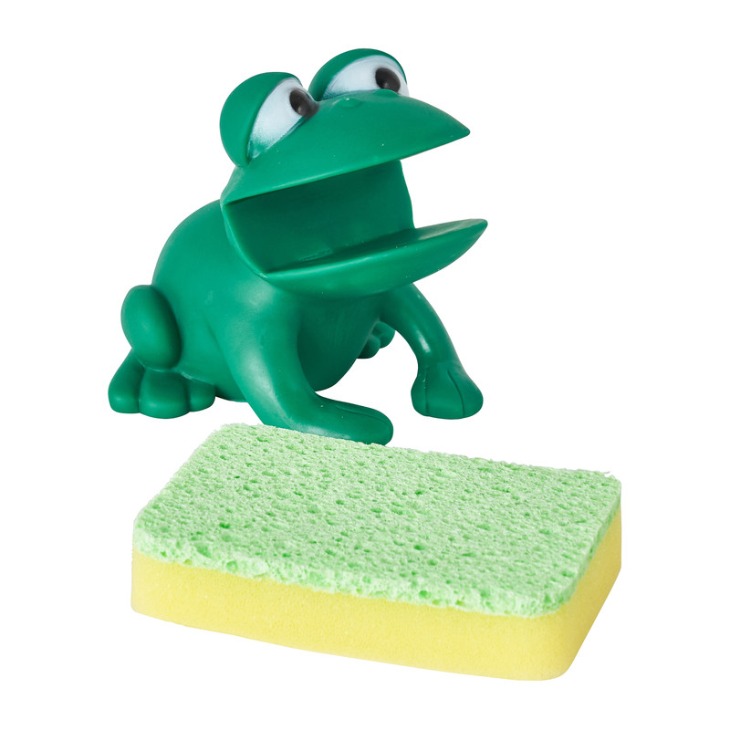 Sponshouder kikker
